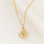 KAYA sieraden Necklace Locket 'Round' with Birth Flower