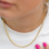 KAYA sieraden Bold Ketting Gedraaid I Goud