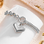 KAYA sieraden Schakelarmband met Chunky Hart | Stainless Steel