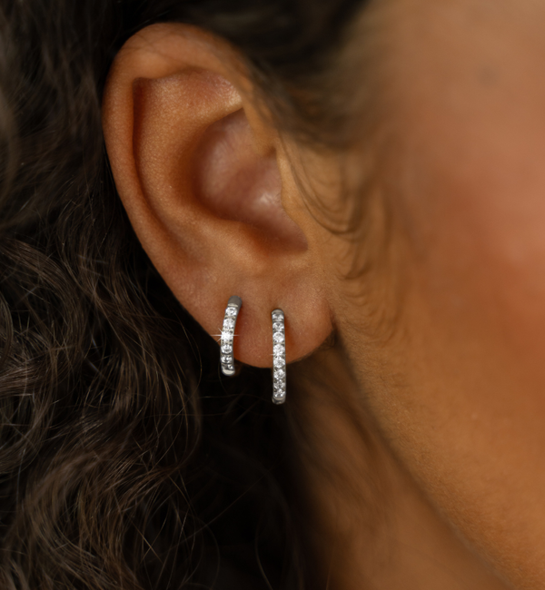 KAYA sieraden Oorringen set Shiny 10+12 mm  | Stainless Steel