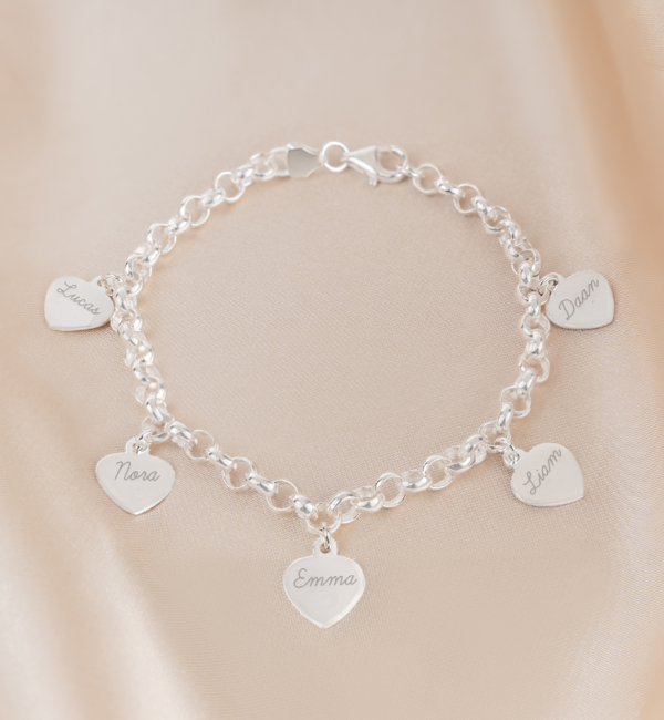 KAYA sieraden Charm Bracelet - 5 Names