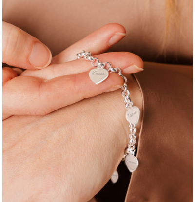 KAYA sieraden Bedelarmband - 5 Namen