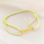 KAYA sieraden SOS children’s bracelet with phone number in neon yellow | Stainless Steel