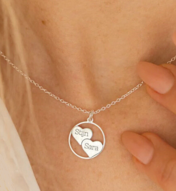 KAYA sieraden Necklace 'Two Hearts, One Love'