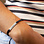KAYA sieraden Bar Bracelet with Name | Date | Coordinates | Black