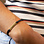 KAYA sieraden Bracelet 'Elegant Bar' Name | Date | Coordinates | Black