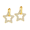 KAYA sieraden Statement Earrings Shiny Stars | Stainless Steel