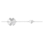 KAYA sieraden Luxury Bracelet for Ladies: Clover & Heart with Crystal