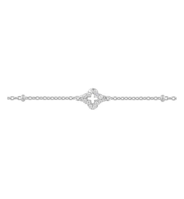 KAYA sieraden Children's bracelet Clover with crystals