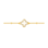 KAYA sieraden Clover bracelet with crystals