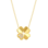 KAYA sieraden Necklace Women Clover with Crystals I Zirconia Crystals