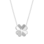 KAYA sieraden Necklace Women Clover with Crystals I Zirconia Crystals