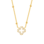 KAYA sieraden  Mother & Daughter Bead Necklace Set Clover with Crystals