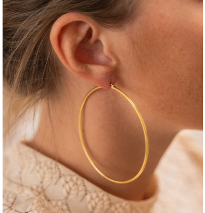 KAYA sieraden Basic Bold Hoop Earrings 7 cm | Stainless steel