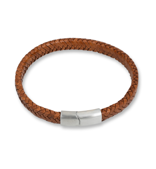 KAYA sieraden Gevlochten Armband Leer Heren