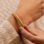 KAYA sieraden Bangle met Stretch 'Gold & Bold' | Stainless Steel Goud