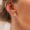 KAYA sieraden Studs Klaver met kristal