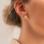 KAYA sieraden Studs Clover with crystal