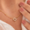 KAYA sieraden Bead Necklace Women Clover with Crystals