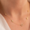 KAYA sieraden Necklace Women 5 Clovers with Crystals I Zirconia Crystals