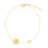 KAYA sieraden Armband Dames Klaver & Hartje met Kristal