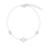 KAYA sieraden Armband Dames 3 Klavers met kristallen