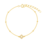 KAYA sieraden Children's bracelet Clover with crystals