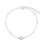 KAYA sieraden Children's bracelet Clover with crystals
