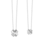 KAYA sieraden Necklace Women Clover with Crystals I Zirconia Crystals  - Copy