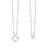 KAYA sieraden  Mother & Daughter Bead Necklace Set Clover with Crystals