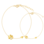 KAYA sieraden Mother & Daughter Bracelet Set Clover & Heart with Crystal