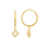 KAYA sieraden Clover with Crystal Earrings | 12 mm