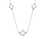 KAYA sieraden Ketting Dames 3 Klavers met Kristallen I Zirkonia Kristallen