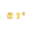 KAYA sieraden Studs Clover with crystal