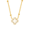 KAYA sieraden Bead Necklace Women Clover with Crystals