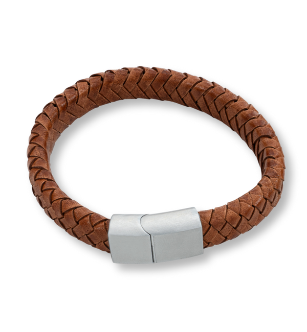 KAYA sieraden Heren Armband Leer Edge