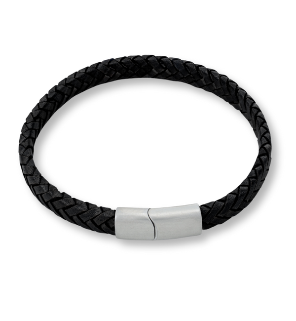 KAYA sieraden Gevlochten Armband Leer Heren