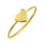 KAYA sieraden Damesring  'Sweetheart' Initiaal - Verguld