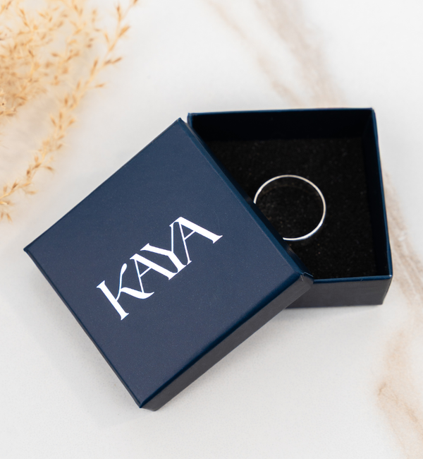 KAYA sieraden Damesring 'Sweetheart' met Letter - Rose Verguld