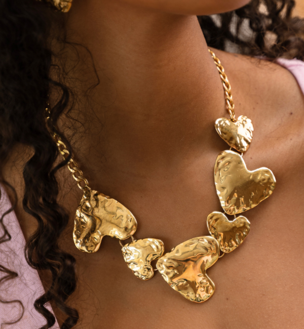 KAYA sieraden 2-delige Statement Sieraden Set 'Heart Attack'