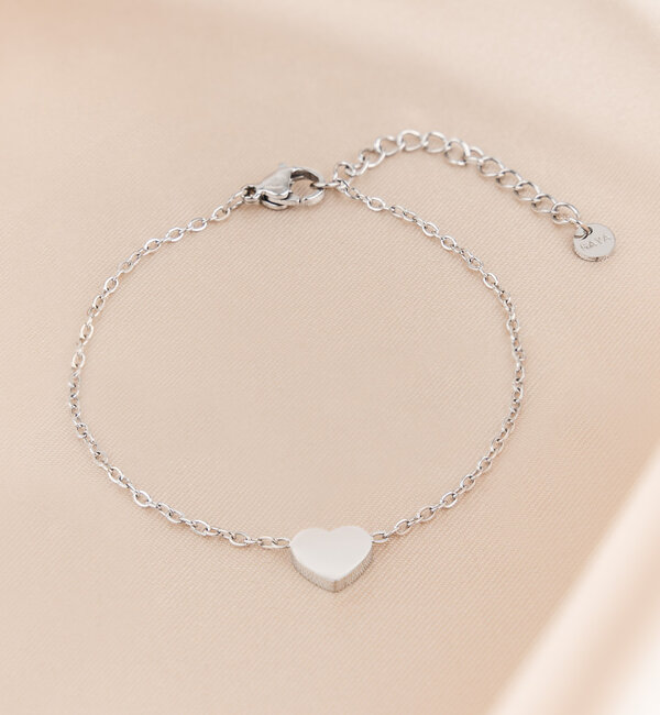 KAYA sieraden Kinderarmband met Letter 'Lovely'  Stainless Steel