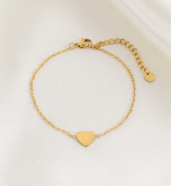 KAYA sieraden Kinderarmband met Letter 'Lovely'  Stainless Steel