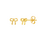 KAYA sieraden Children's earrings 'Bow' Gold-plated   - Copy