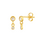 KAYA sieraden Oorhangers 'Crystals'
