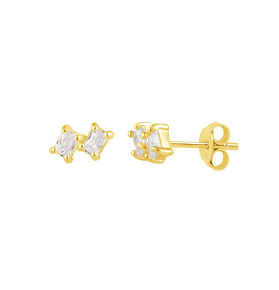 KAYA sieraden Luxury Minimalist Studs with Zirconia