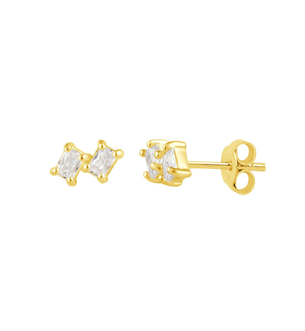 KAYA sieraden Minimalistische Studs met Kristal