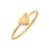 KAYA sieraden Damesring  'Sweetheart' Initiaal - Verguld