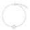KAYA sieraden Clover bracelet with crystals