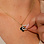 KAYA sieraden Pavé Clover Necklace | Stainless Steel - Black