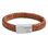 KAYA sieraden Men's Leather Bracelet with Edge Engraving